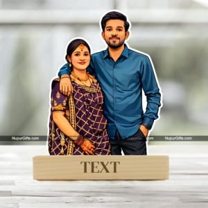 Personalized Couple Caricature Frame – Custom Wedding & Anniversary Gift