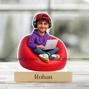 Personalized Boy Caricature Standee – Custom Cartoon Character from Photo